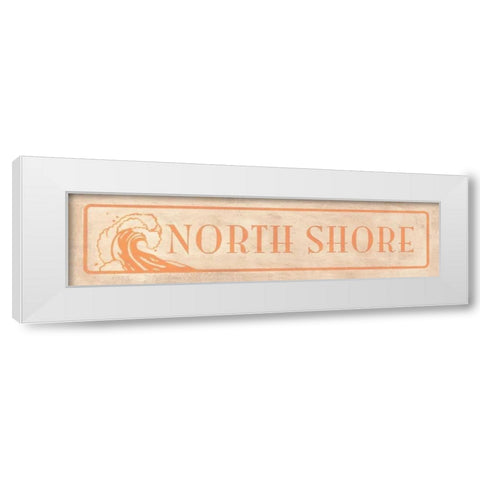 North Shore White Modern Wood Framed Art Print by Marrott, Stephanie
