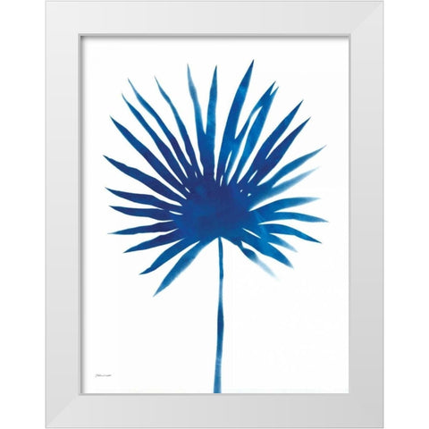 Fan in Blue White Modern Wood Framed Art Print by Marrott, Stephanie