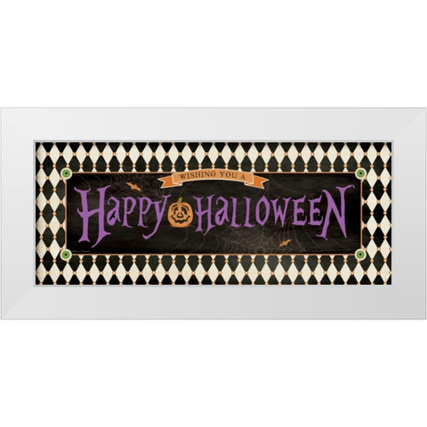 Happy Halloween II White Modern Wood Framed Art Print by Marrott, Stephanie