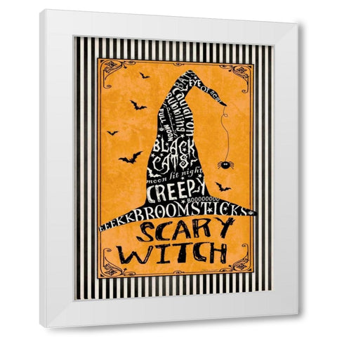 Witch II White Modern Wood Framed Art Print by Marrott, Stephanie