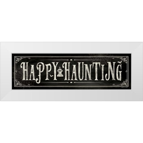 Happy Haunting I White Modern Wood Framed Art Print by Marrott, Stephanie
