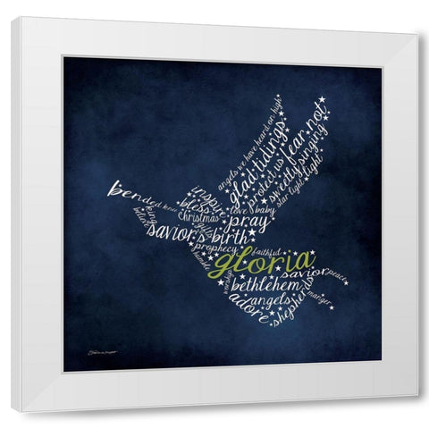 Angel White Modern Wood Framed Art Print by Marrott, Stephanie