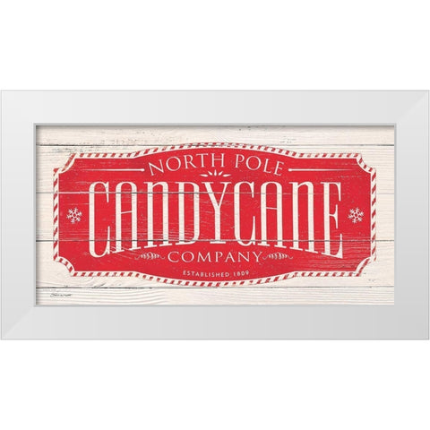 Candy Cane Co. White Modern Wood Framed Art Print by Marrott, Stephanie