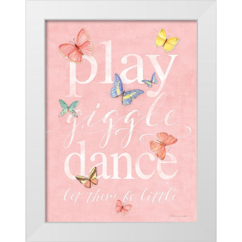 Be Little White Modern Wood Framed Art Print by Marrott, Stephanie