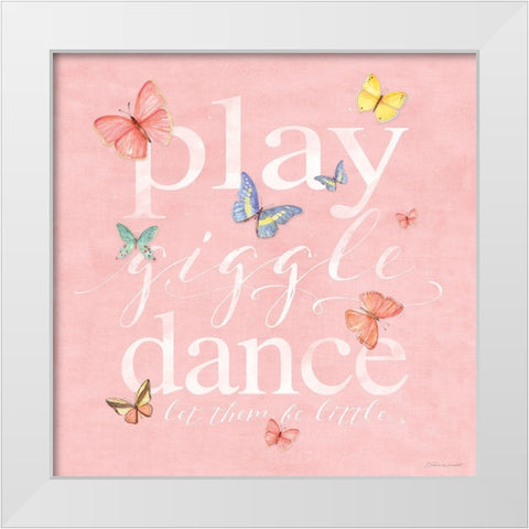 Be Little White Modern Wood Framed Art Print by Marrott, Stephanie