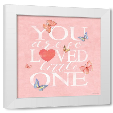 Little One White Modern Wood Framed Art Print by Marrott, Stephanie