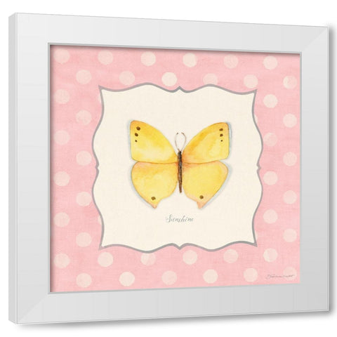 Sunshine White Modern Wood Framed Art Print by Marrott, Stephanie