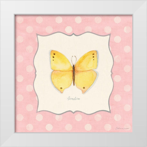 Sunshine White Modern Wood Framed Art Print by Marrott, Stephanie