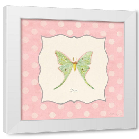 Luna White Modern Wood Framed Art Print by Marrott, Stephanie