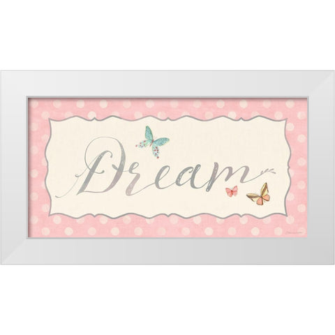 Dream White Modern Wood Framed Art Print by Marrott, Stephanie