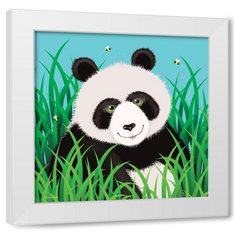 Hide and Seek White Modern Wood Framed Art Print by Marrott, Stephanie