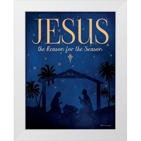 The Reason White Modern Wood Framed Art Print by Marrott, Stephanie