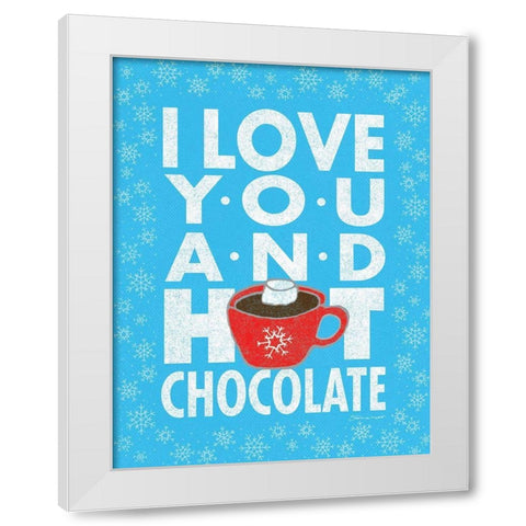 Chocolate White Modern Wood Framed Art Print by Marrott, Stephanie