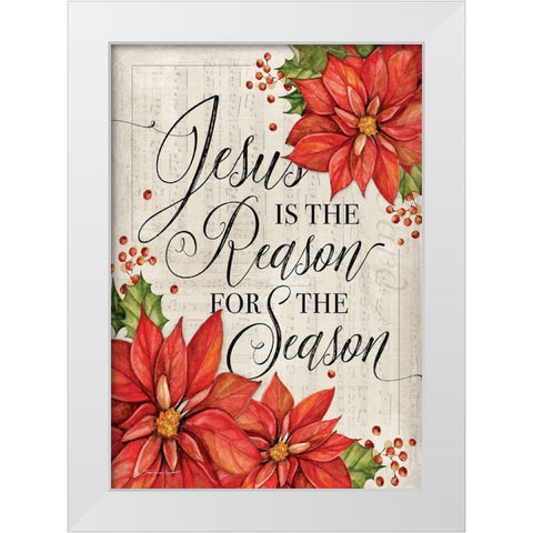 The Reason White Modern Wood Framed Art Print by Marrott, Stephanie