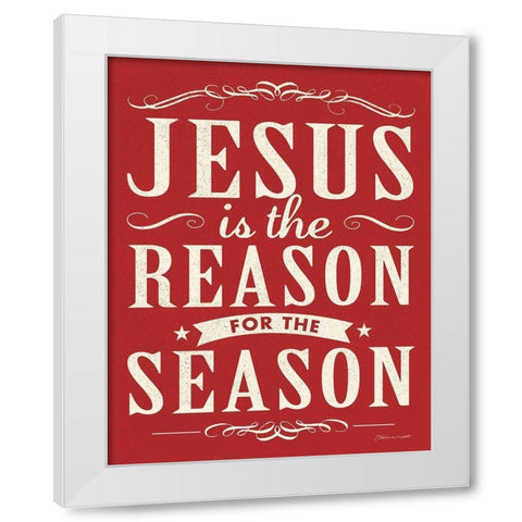 The Reason White Modern Wood Framed Art Print by Marrott, Stephanie