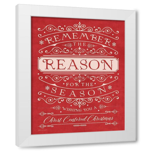 The Reason White Modern Wood Framed Art Print by Marrott, Stephanie