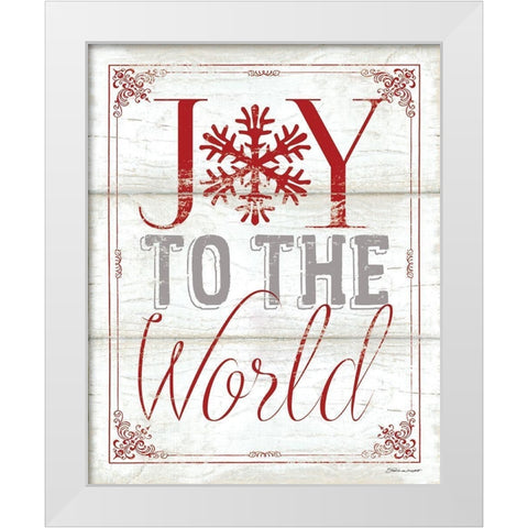 Joy White Modern Wood Framed Art Print by Marrott, Stephanie