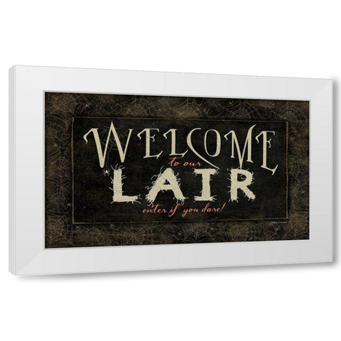 If You Dare White Modern Wood Framed Art Print by Marrott, Stephanie