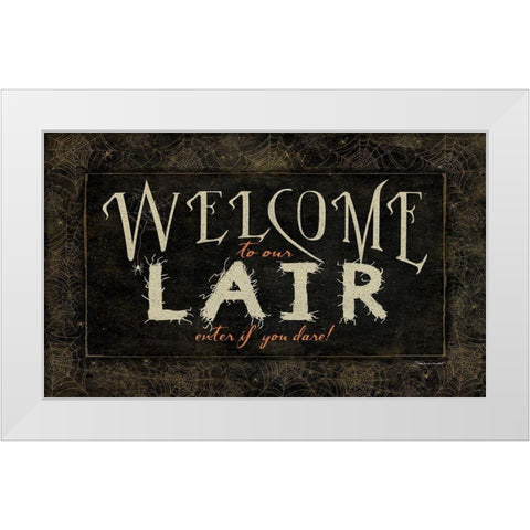 If You Dare White Modern Wood Framed Art Print by Marrott, Stephanie