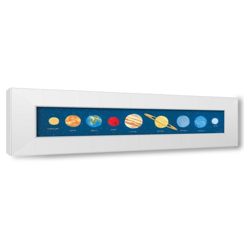 Our Solar System White Modern Wood Framed Art Print by Marrott, Stephanie
