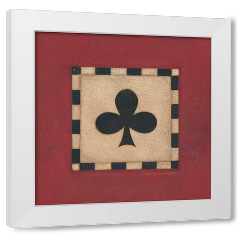 Club White Modern Wood Framed Art Print by Marrott, Stephanie