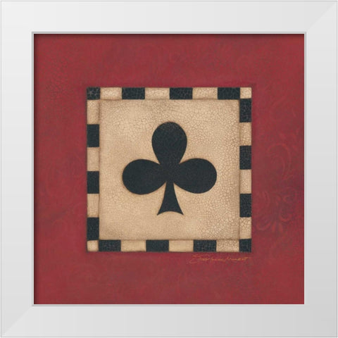 Club White Modern Wood Framed Art Print by Marrott, Stephanie