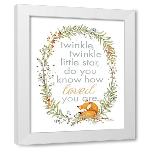 Twinkle Twinkle White Modern Wood Framed Art Print by Marrott, Stephanie