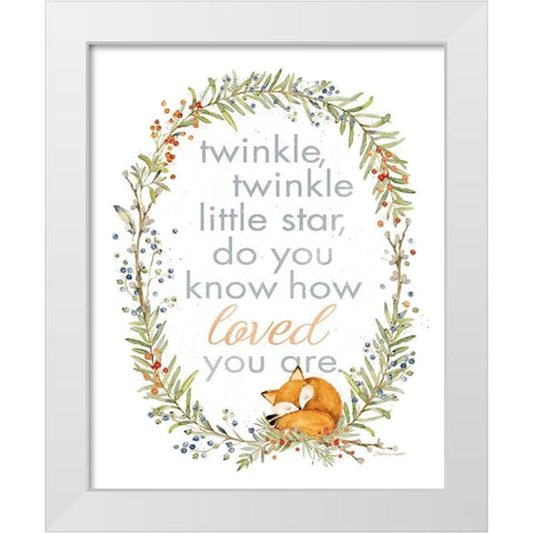 Twinkle Twinkle White Modern Wood Framed Art Print by Marrott, Stephanie