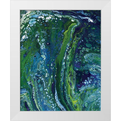 Cool Waters White Modern Wood Framed Art Print by Marrott, Stephanie