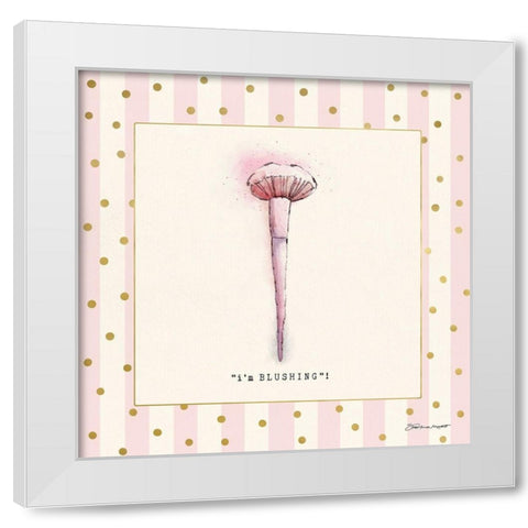 Im Blushing White Modern Wood Framed Art Print by Marrott, Stephanie