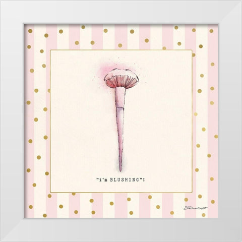 Im Blushing White Modern Wood Framed Art Print by Marrott, Stephanie