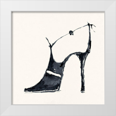 New Shoes III White Modern Wood Framed Art Print by Marrott, Stephanie