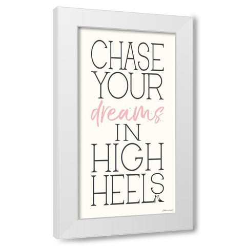 Chase Your Dreams White Modern Wood Framed Art Print by Marrott, Stephanie