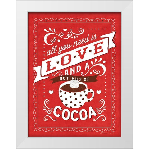 All You Need - Cocoa White Modern Wood Framed Art Print by Marrott, Stephanie