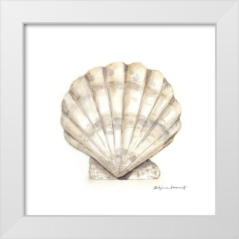 Gift From The Sea IV White Modern Wood Framed Art Print by Marrott, Stephanie