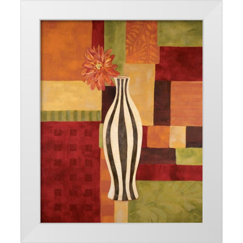 Abstract Floral II White Modern Wood Framed Art Print by Marrott, Stephanie