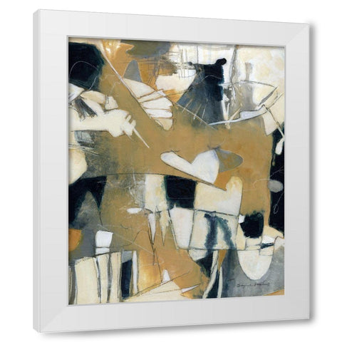 Dance II White Modern Wood Framed Art Print by Marrott, Stephanie