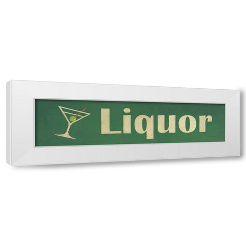 Liquor White Modern Wood Framed Art Print by Marrott, Stephanie