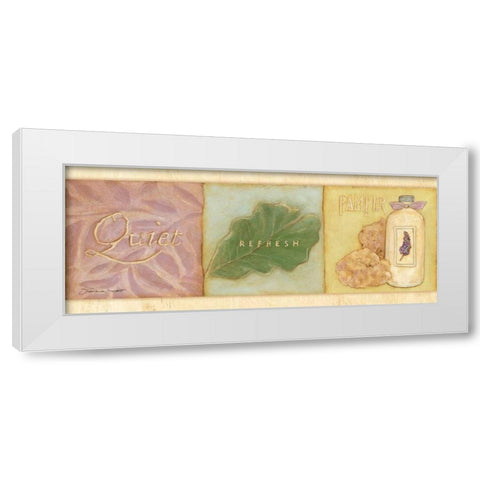 Quiet Refresh Pamper White Modern Wood Framed Art Print by Marrott, Stephanie