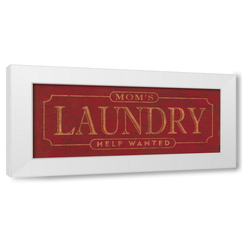Laundry White Modern Wood Framed Art Print by Marrott, Stephanie