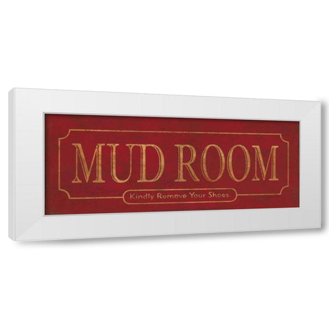 Mud Room White Modern Wood Framed Art Print by Marrott, Stephanie