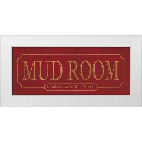 Mud Room White Modern Wood Framed Art Print by Marrott, Stephanie