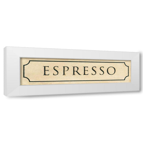 Espresso White Modern Wood Framed Art Print by Marrott, Stephanie