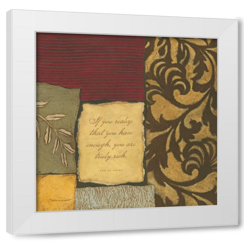 If You Realize White Modern Wood Framed Art Print by Marrott, Stephanie