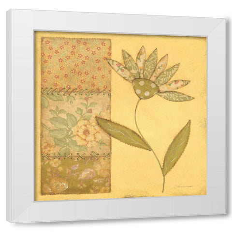 Daisy Up White Modern Wood Framed Art Print by Marrott, Stephanie