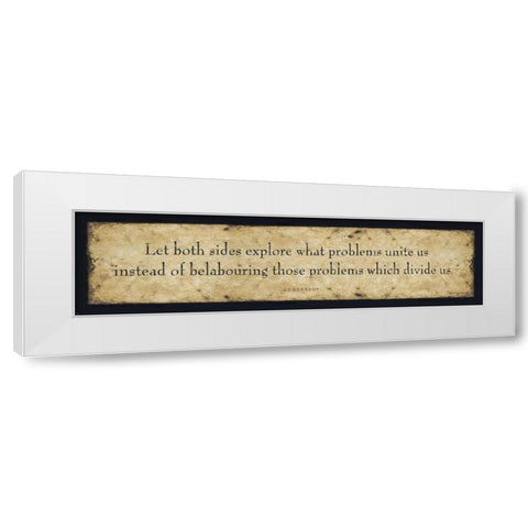 Let Both Sides White Modern Wood Framed Art Print by Marrott, Stephanie