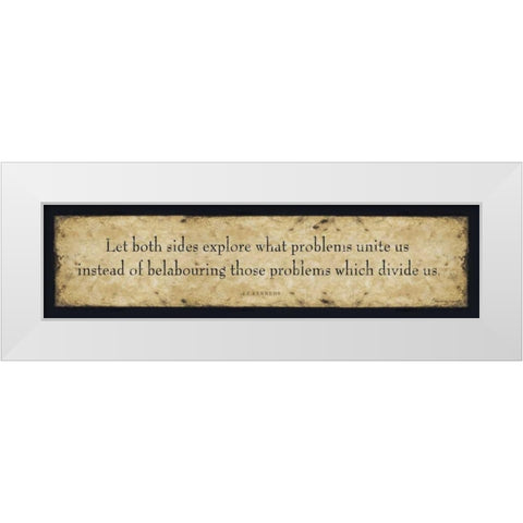 Let Both Sides White Modern Wood Framed Art Print by Marrott, Stephanie