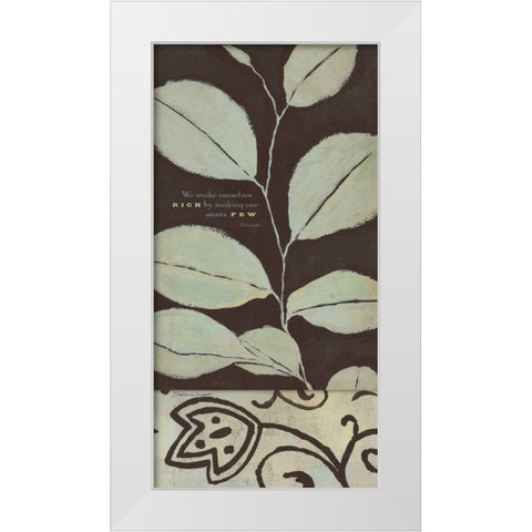 We Make White Modern Wood Framed Art Print by Marrott, Stephanie