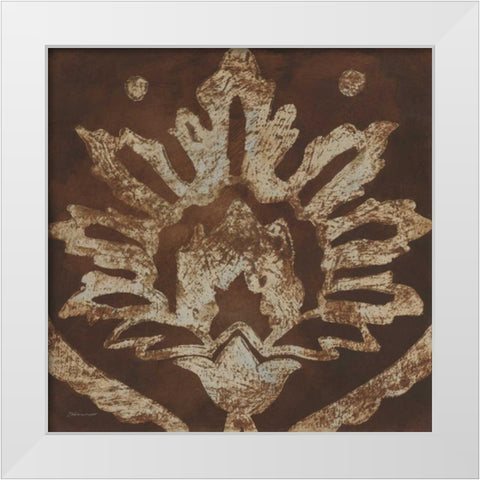 Accent in Silver III White Modern Wood Framed Art Print by Marrott, Stephanie