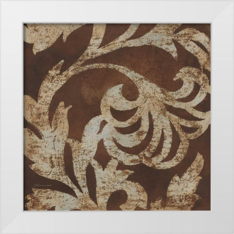 Accent in Silver IV White Modern Wood Framed Art Print by Marrott, Stephanie